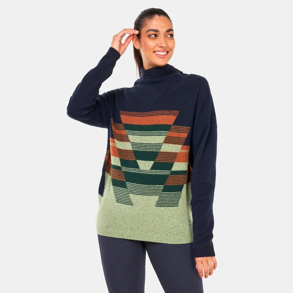 Frosted Pine Women's Cotton Blend Sweatshirt Blue - Image 1