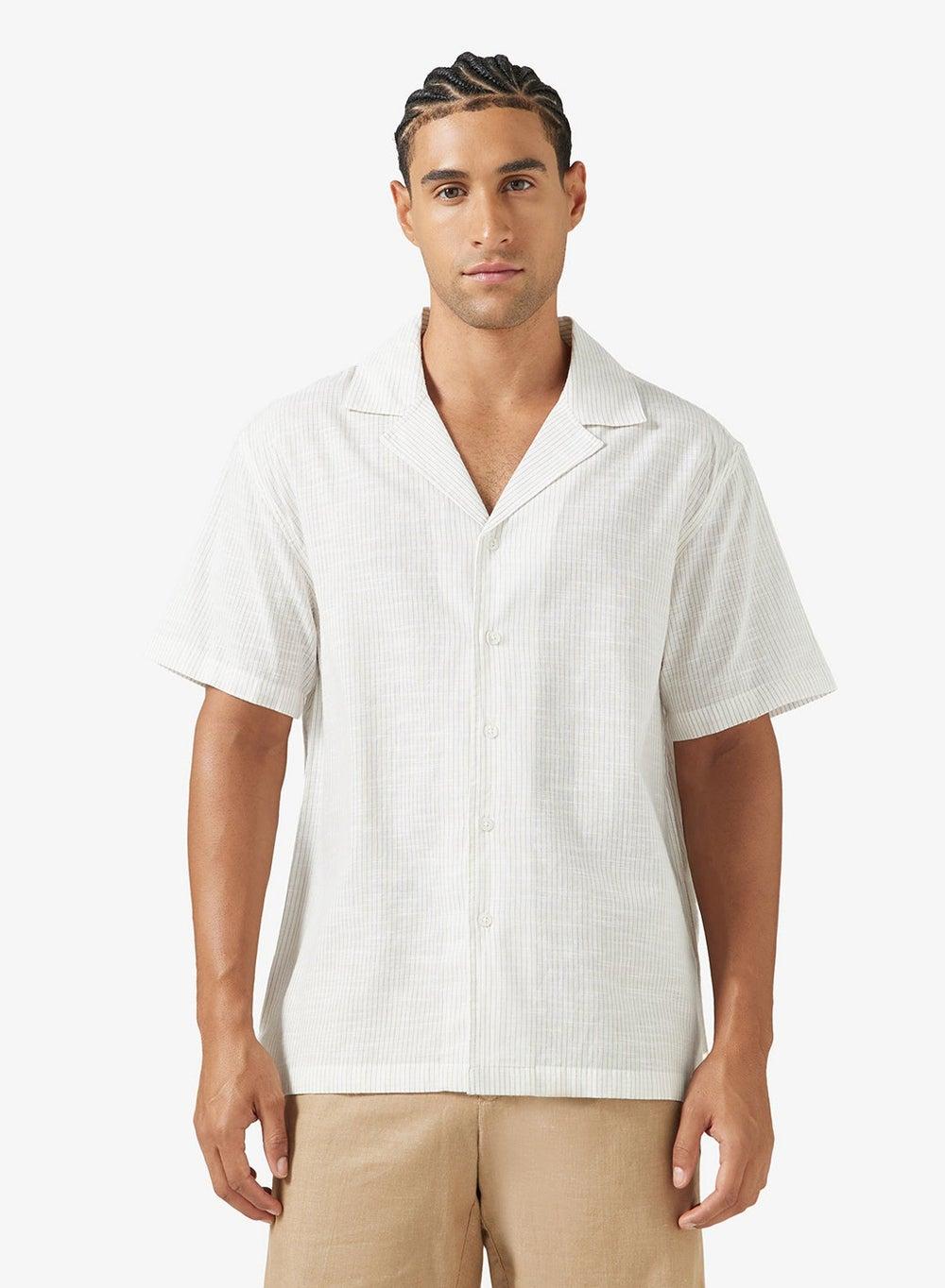 Relaxed Fit Striped Classic Shirt Zopst4Oo115 - Image 1