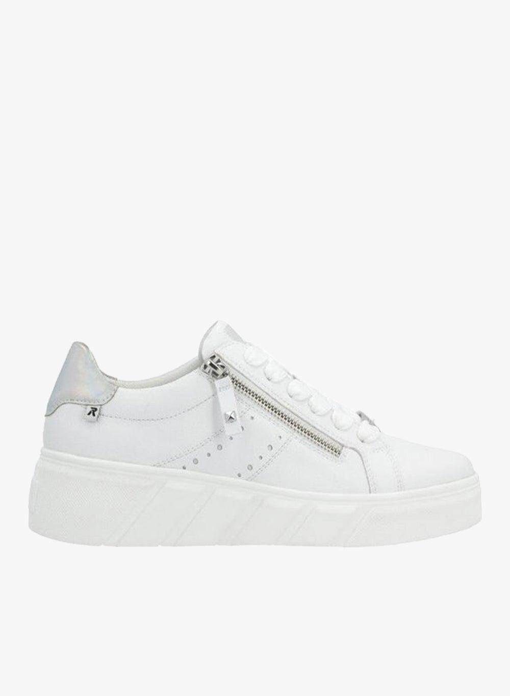 Rieker Evolution W0505-80 White Casual Sneakers - Image 1