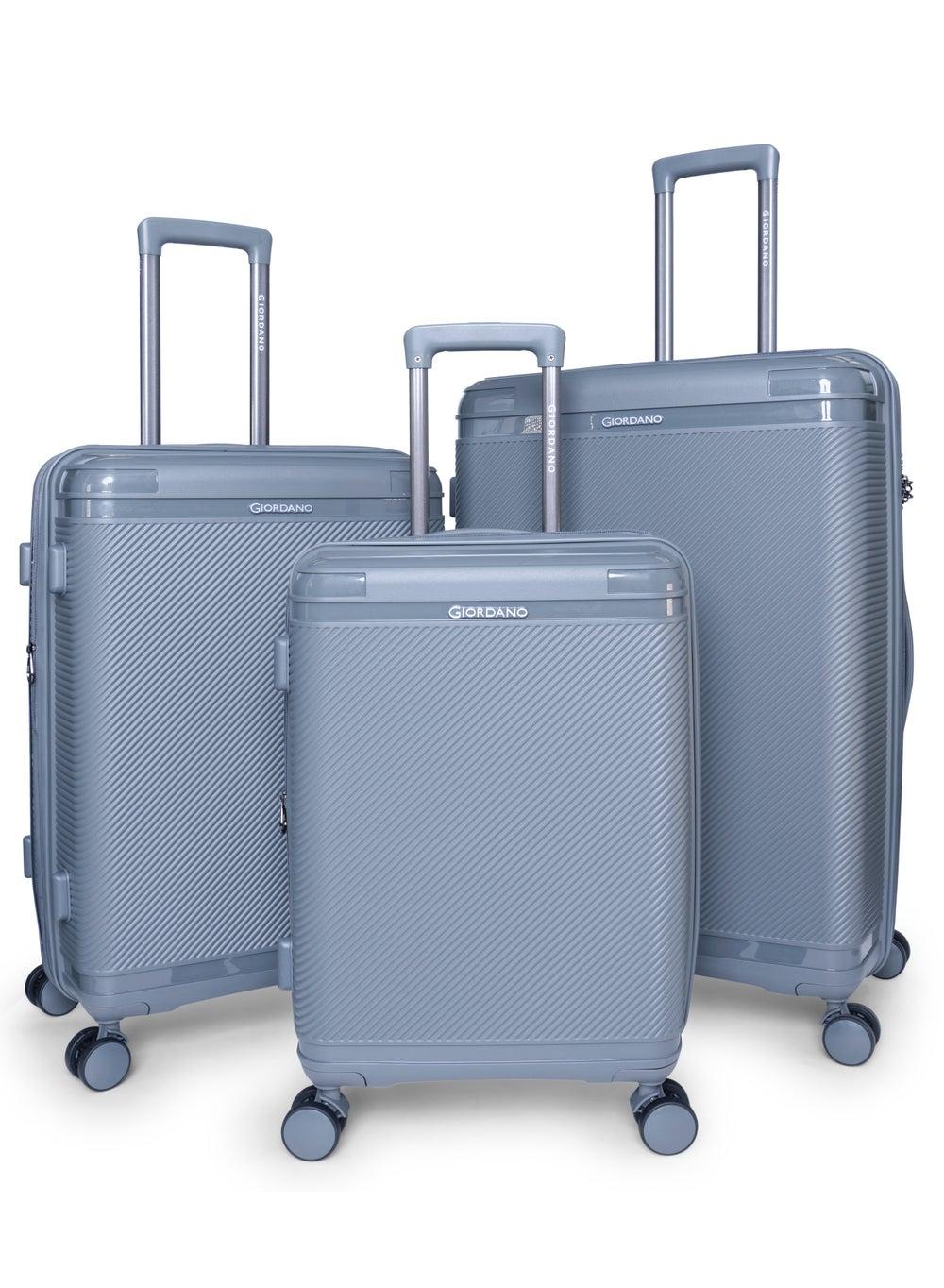 Giordano League PP Hardshell Luggage Set 3pcs Dark Grey - Image 1