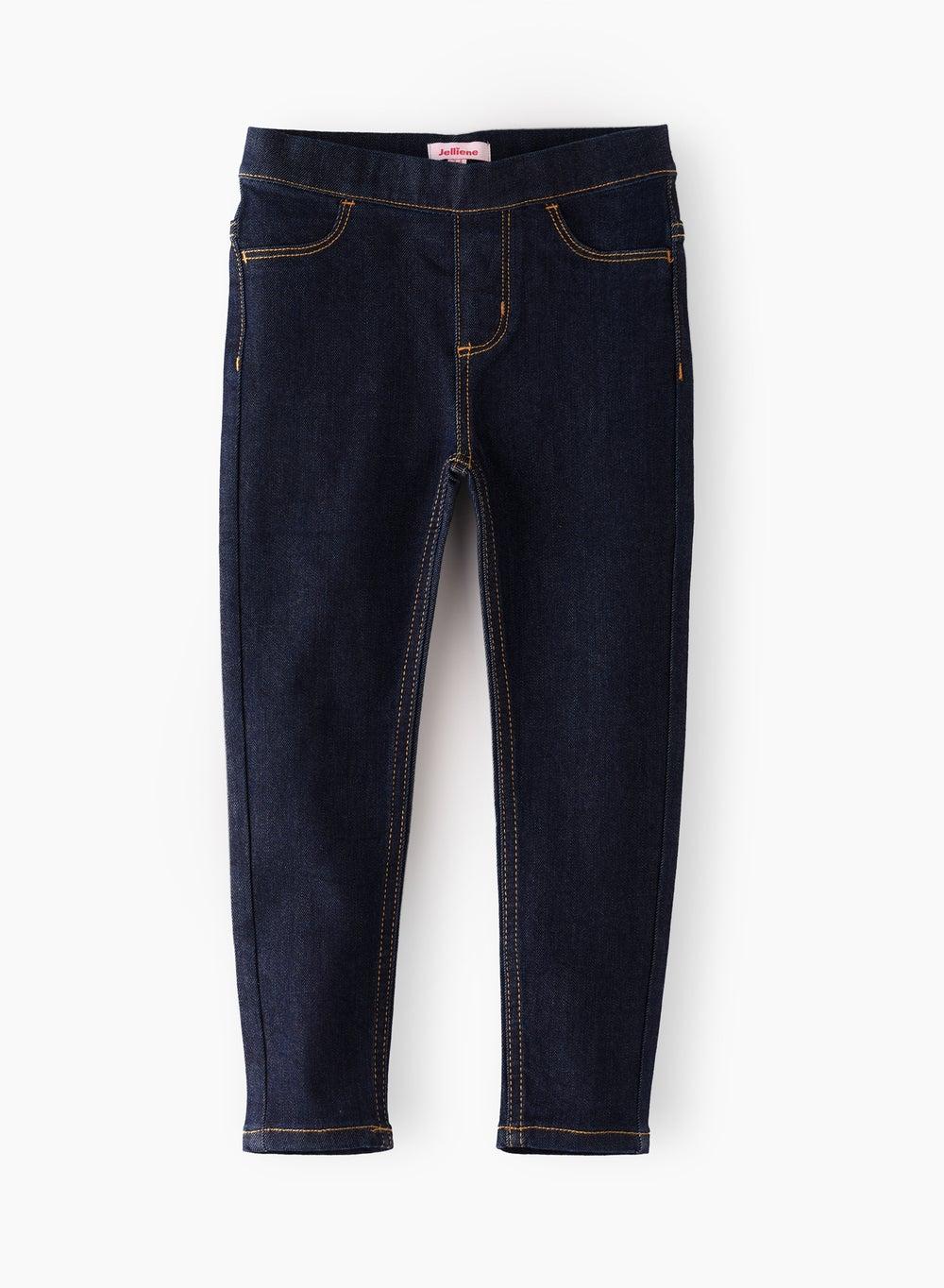 Girls Blue Stretch Jeggings Sp24Ving02Db Comfort Fit - Image 1