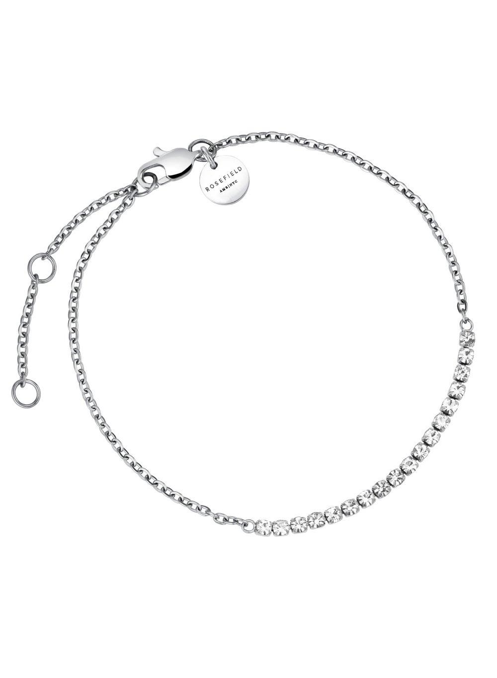 Rosefield Crystal Tennis Bracelet Silver JBTCS-J910 - Image 1