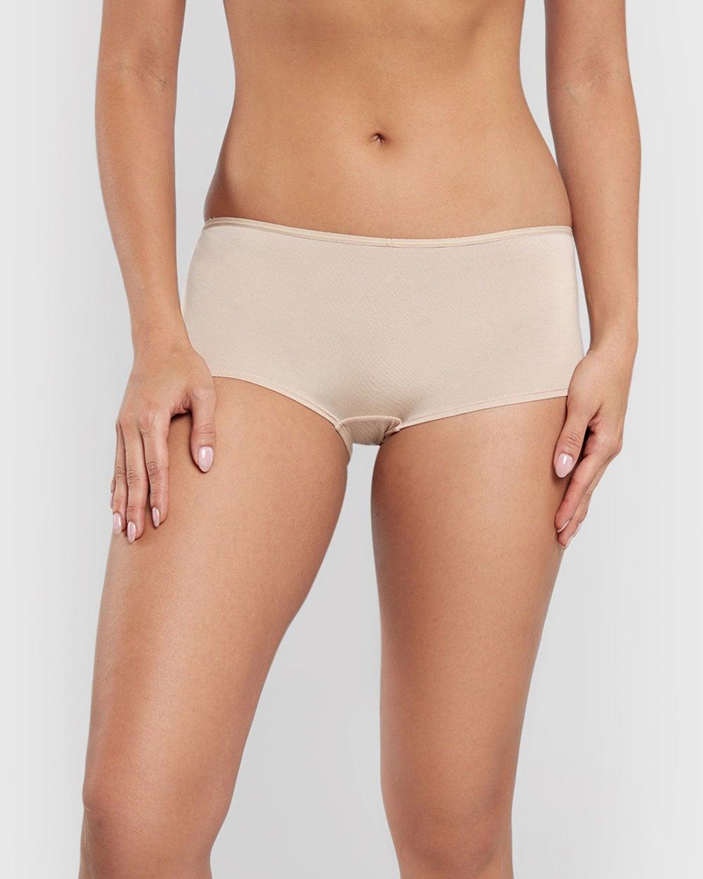 La Senza Ultrasoft Modal Boyshort Panty Beige - Image 1