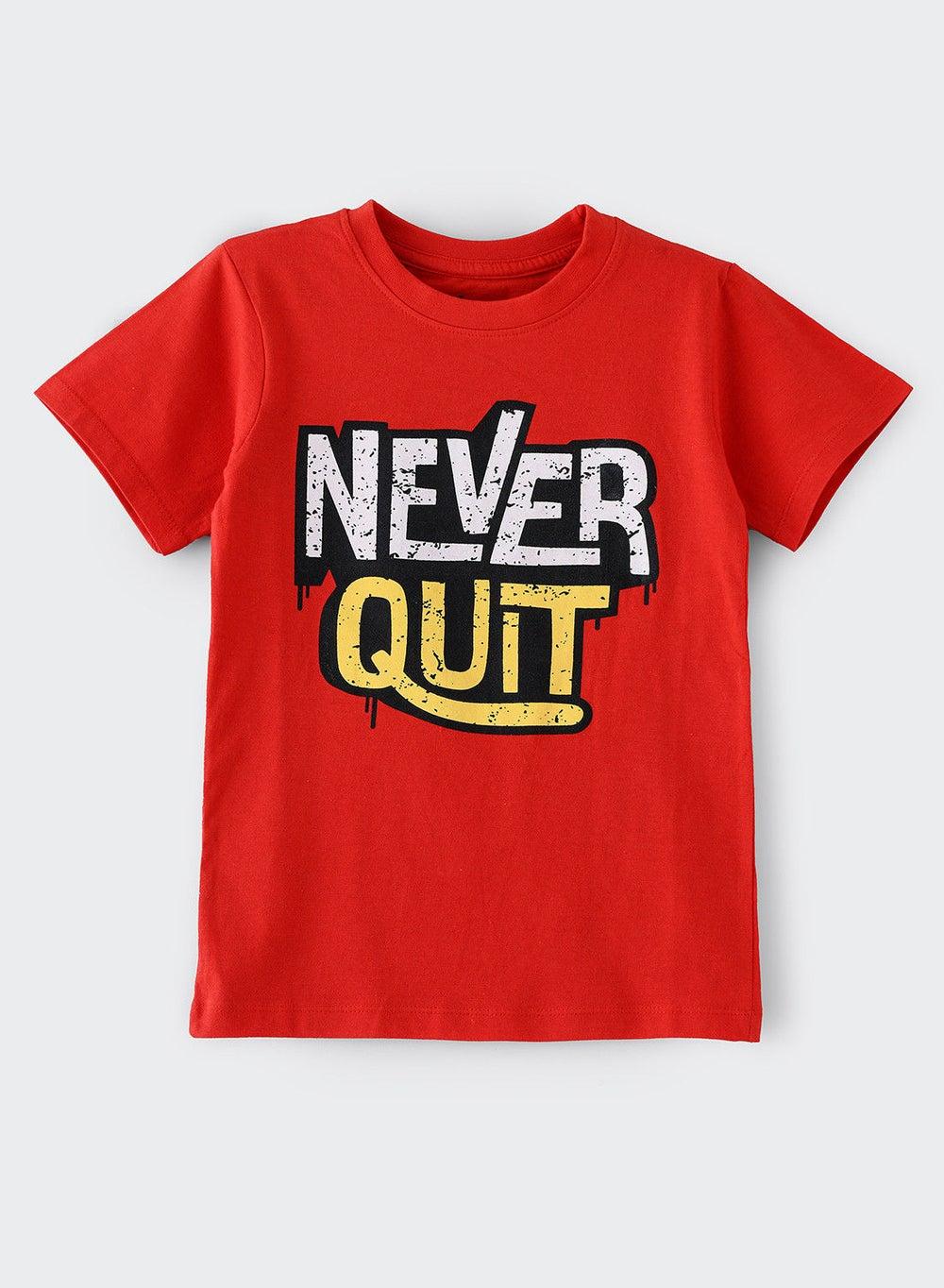 Red Graphic Round Neck Boys T-Shirt Asgttnb W202 - Image 1