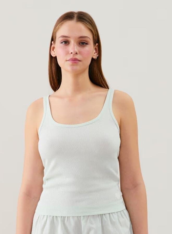 Ribbed Jersey Slim Fit Tank Top 655102715 - Image 1