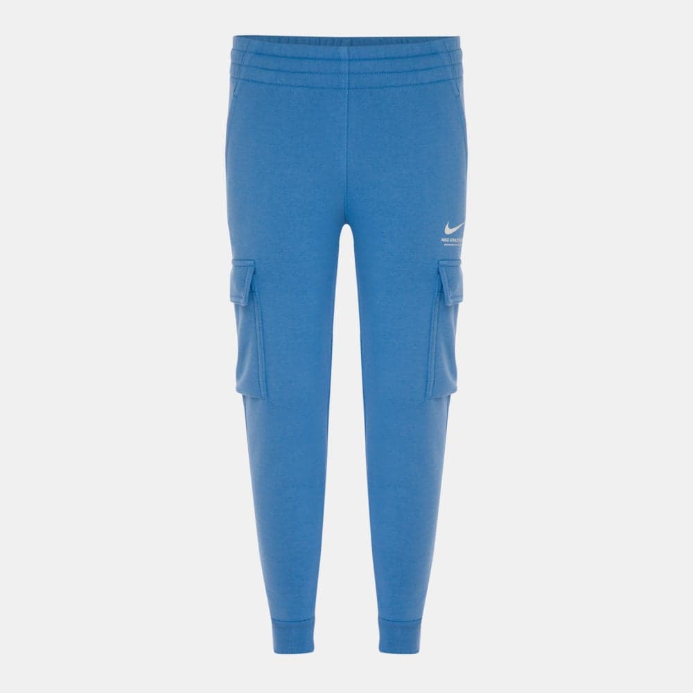 Nike Kids Fleece Cargo Pants Light Blue Slim Fit - Image 1