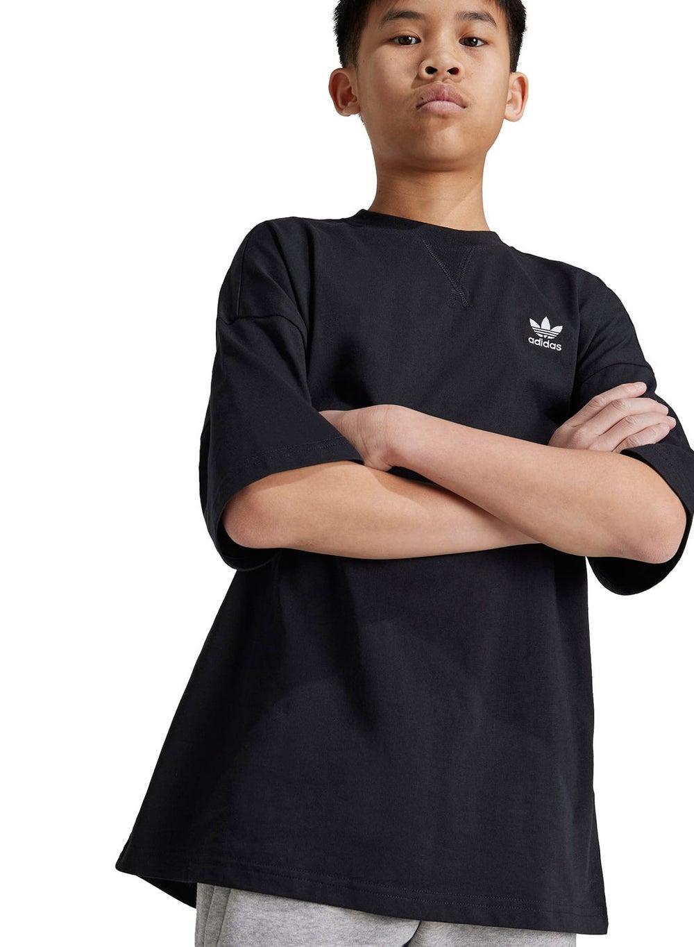 Adidas Youth Logo T-Shirt IW3507 Black Cotton - Image 1