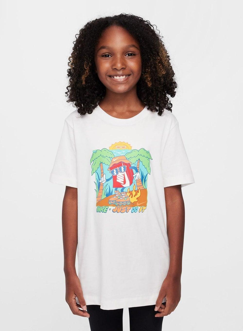 Girls NSW Boxy 3 Graphic Cotton T-Shirt HQ3240 - Image 1
