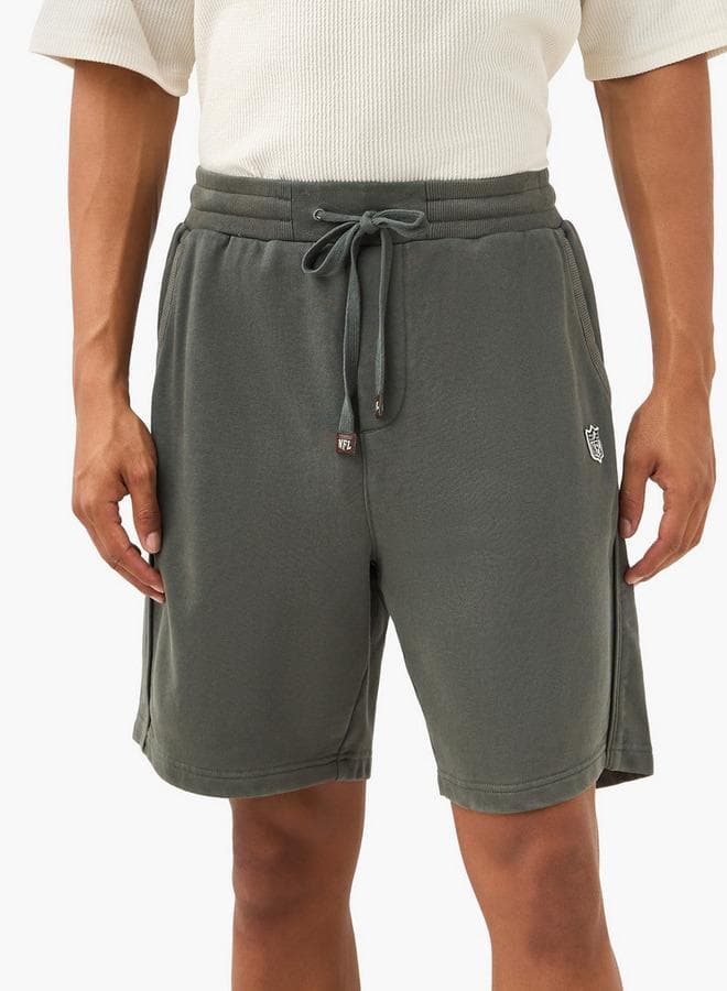 NFL Flexi Waist Cotton Blend Shorts Grey - Image 1