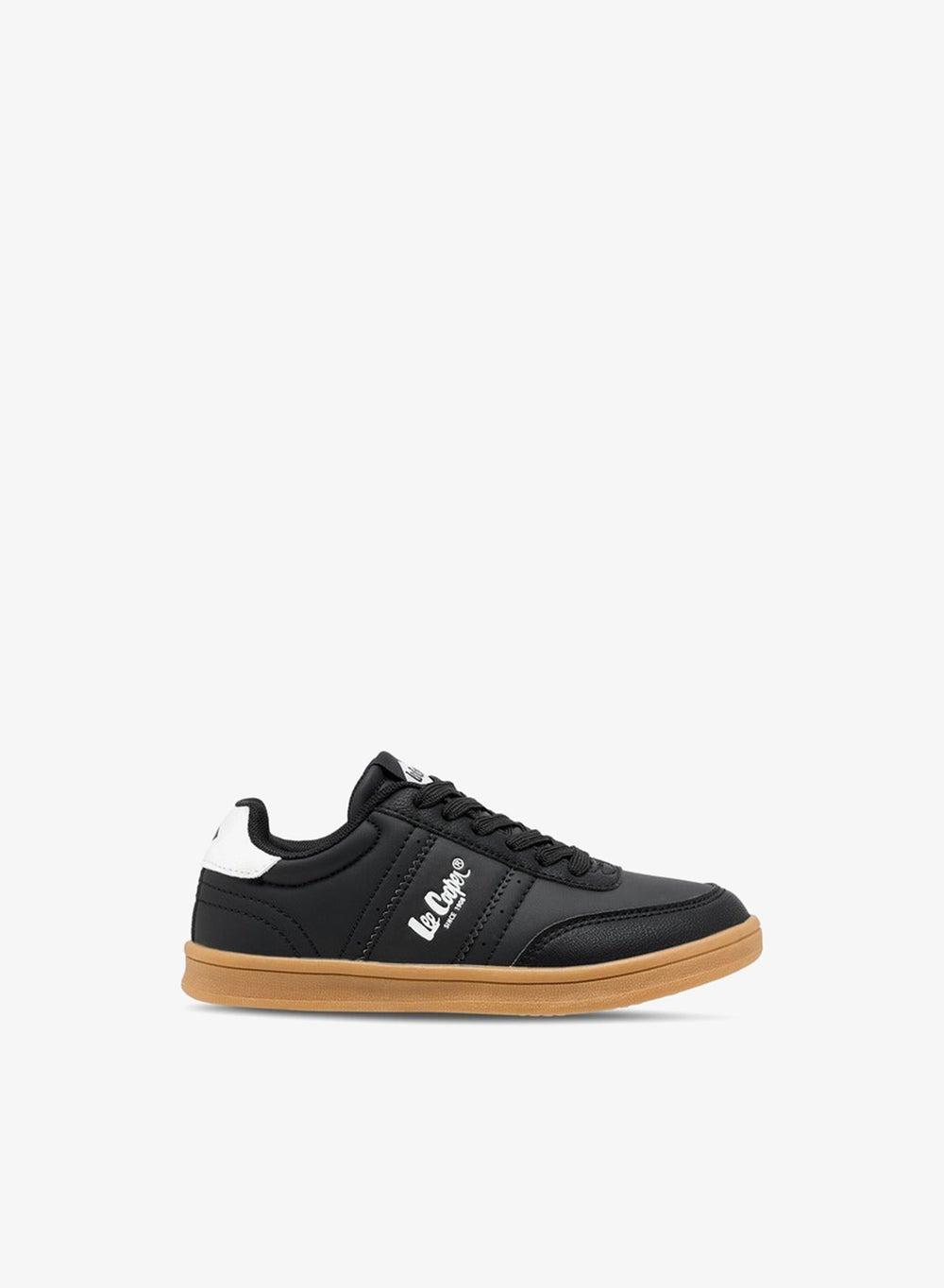 Boys’ Black Logo Lace-Up Sneakers 24K8711 - Image 1
