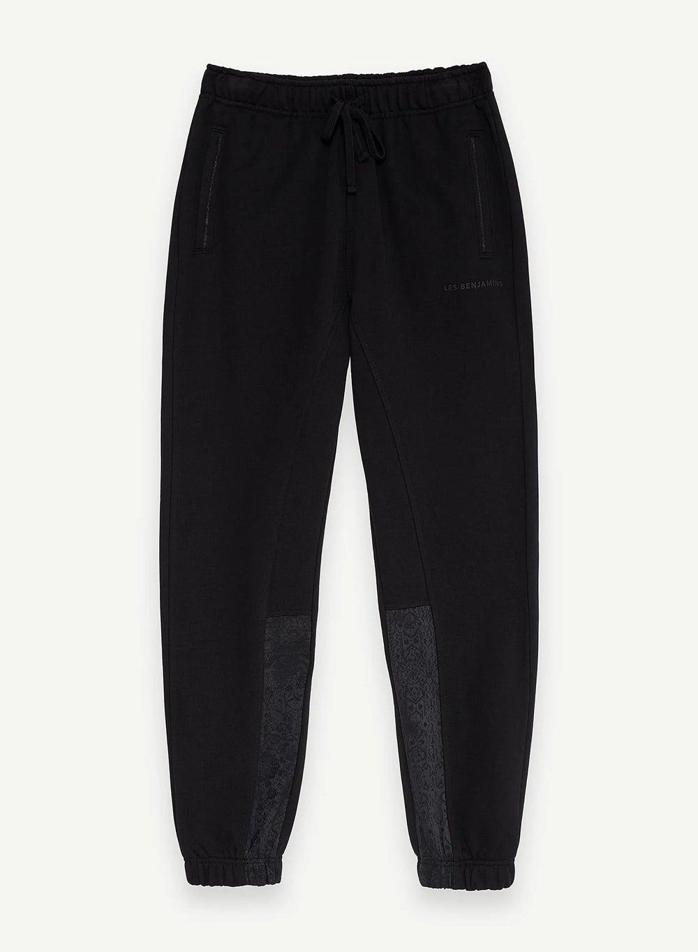 SWEATPANT 401 Black Cotton Utility Sweatpants - Image 1
