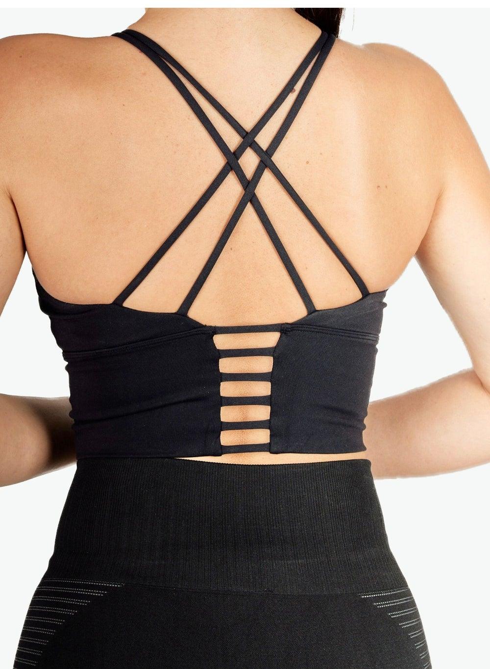 THUGFIT AeroFit Long Line High-Impact Sports Bra Black - Image 1