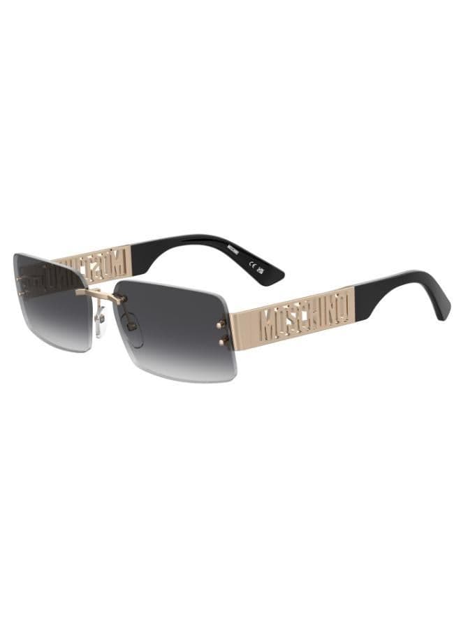 Mos169/S Rectangular Sunglasses in Dark Grey - Image 1