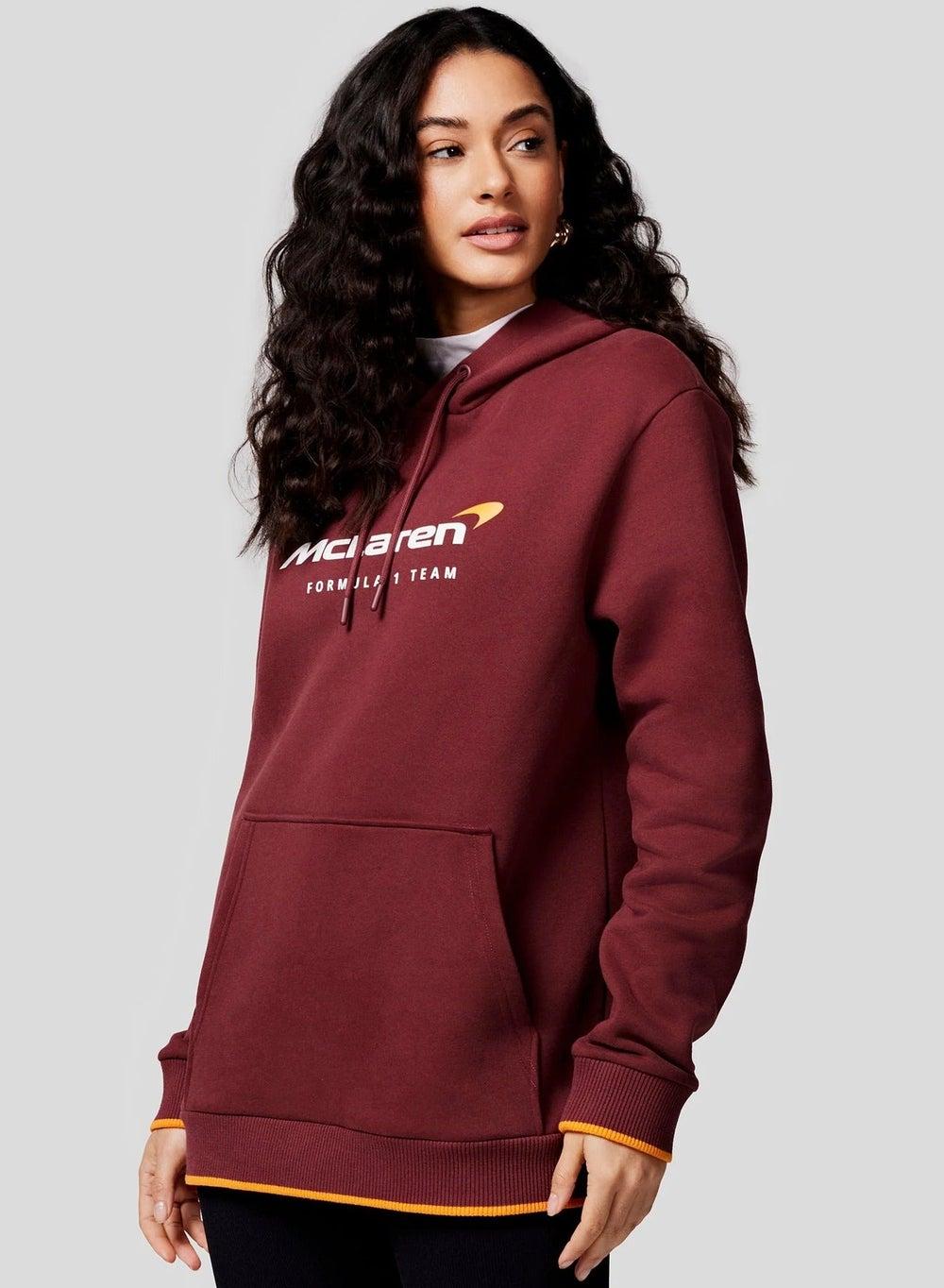 McLaren Core Essentials Unisex Hoodie Port - Image 1