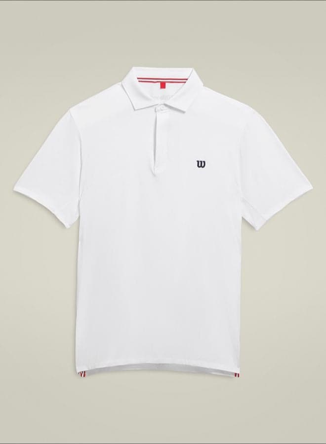 Wilson League Polo White Performance Golf Shirt - Image 1