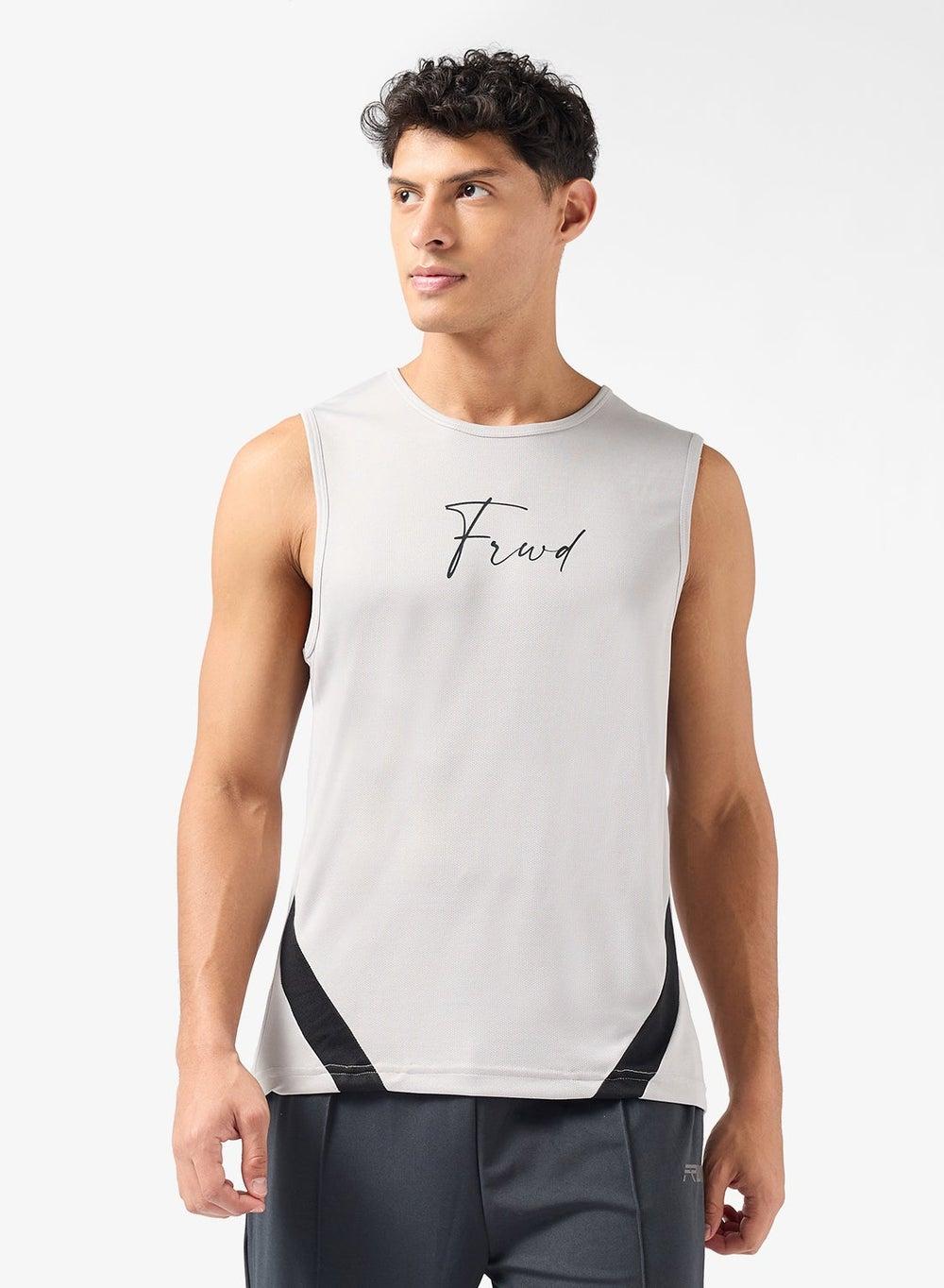 Ad Tee 76 Grey Training Tank Top - Image 1