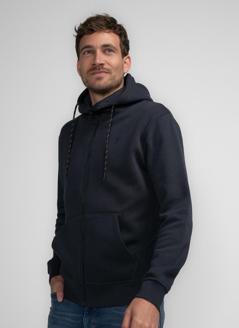 Men’s Hooded Zip Sweater Sky Captain 5120 - Image 1