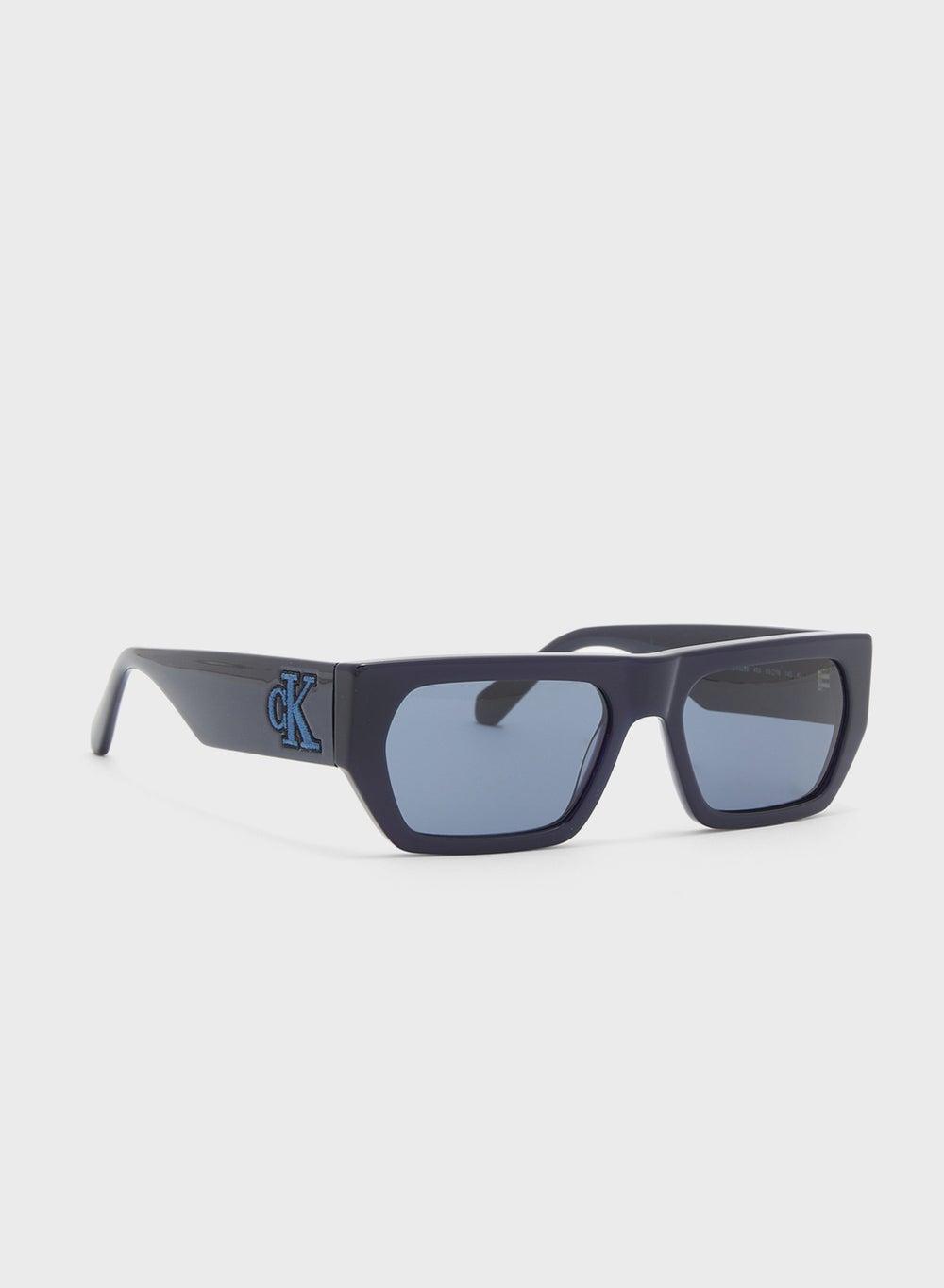 CKJ24625S Blue Modified Rectangle Sunglasses - Image 1