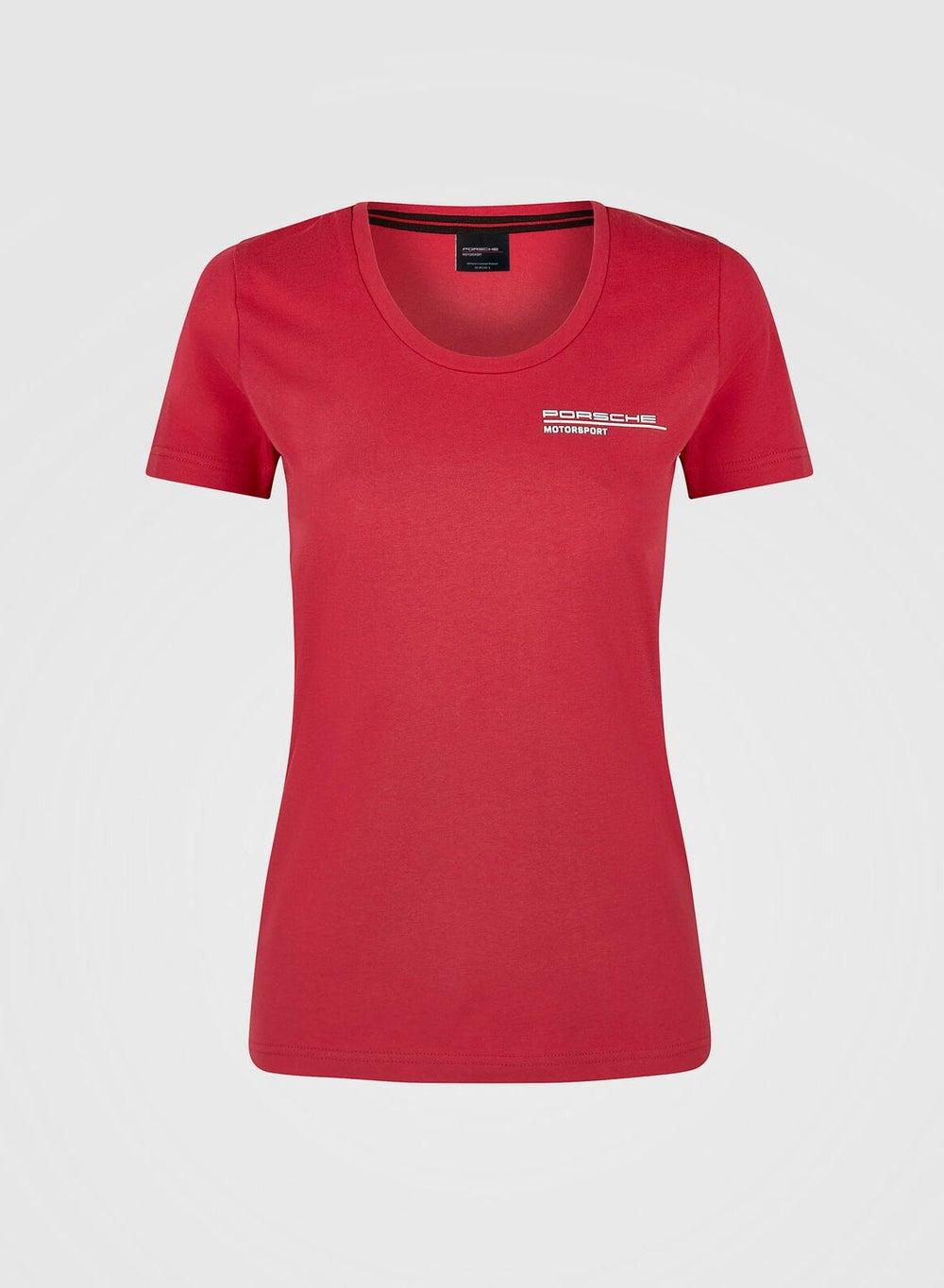 Porsche Red Crew Neck Women’s Short Sleeve Tee - Image 1