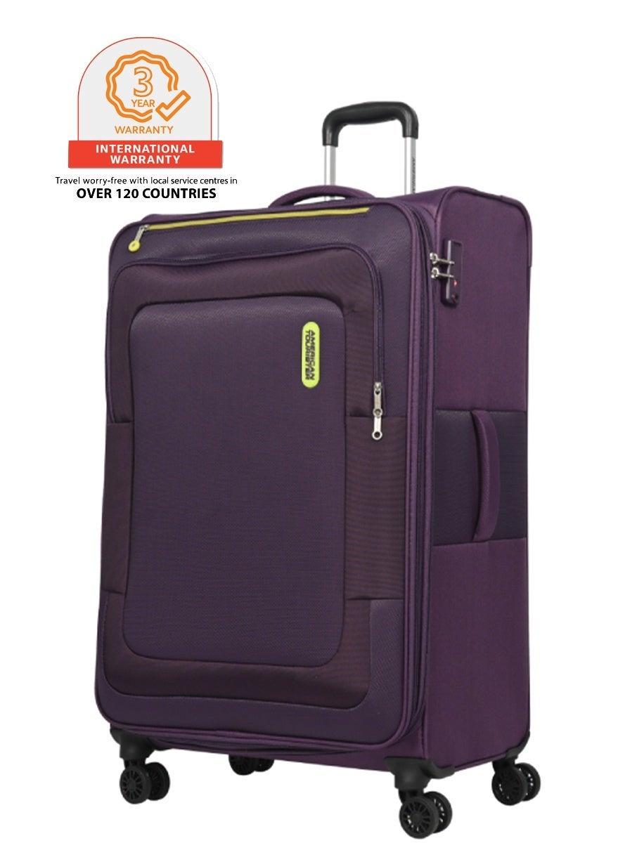 Duncan+ 83cm Purple Spinner Suitcase with TSA Lock - Image 1
