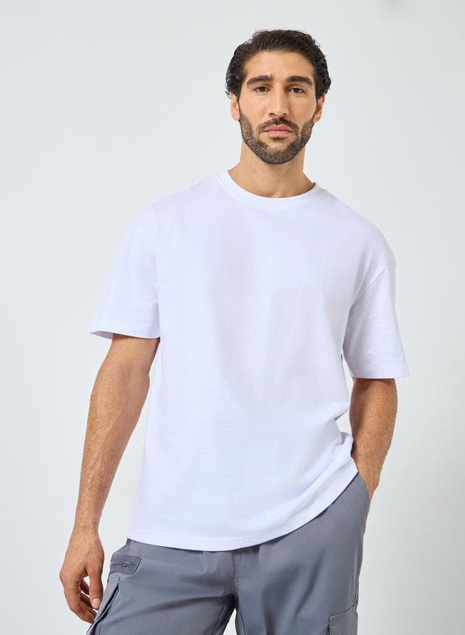 Styli Men’s Oversized Typographic Cotton T-Shirt - Image 1