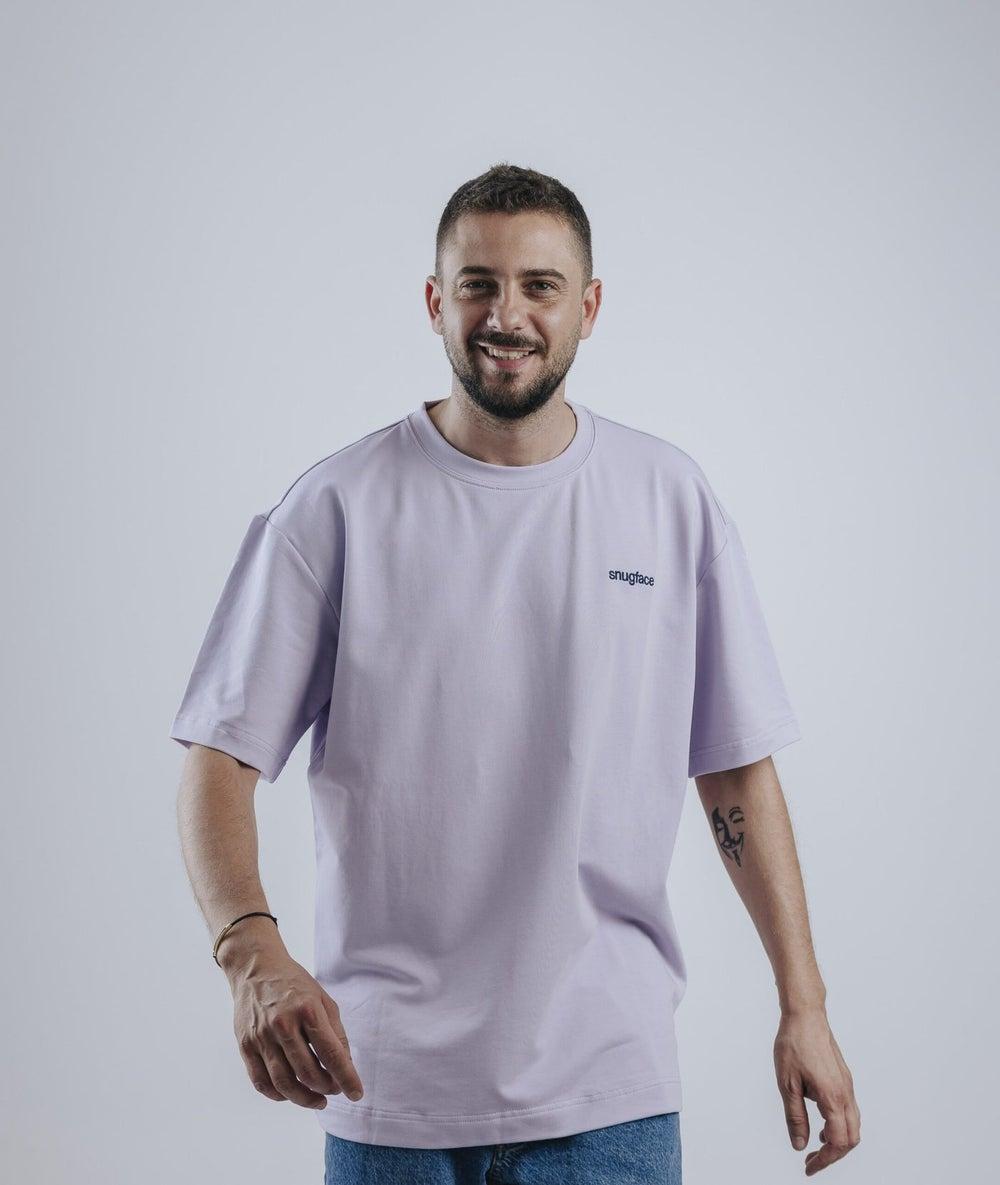 Snugface Strap Oversized Purple T-Shirt Sf15 5Ppl - Image 1