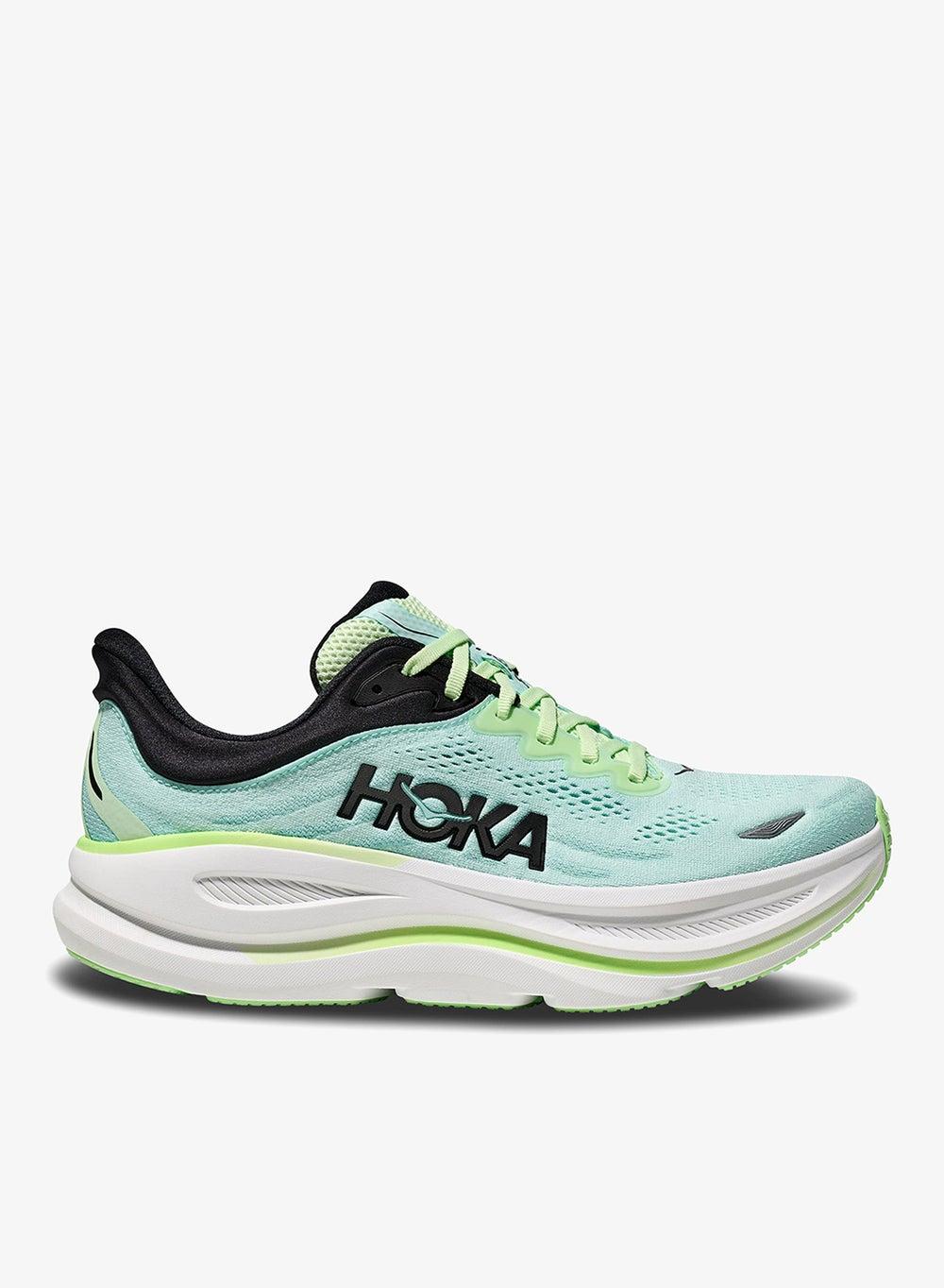 HOKA Bondi 9 Men's Lightweight Running Shoes Green - Image 1