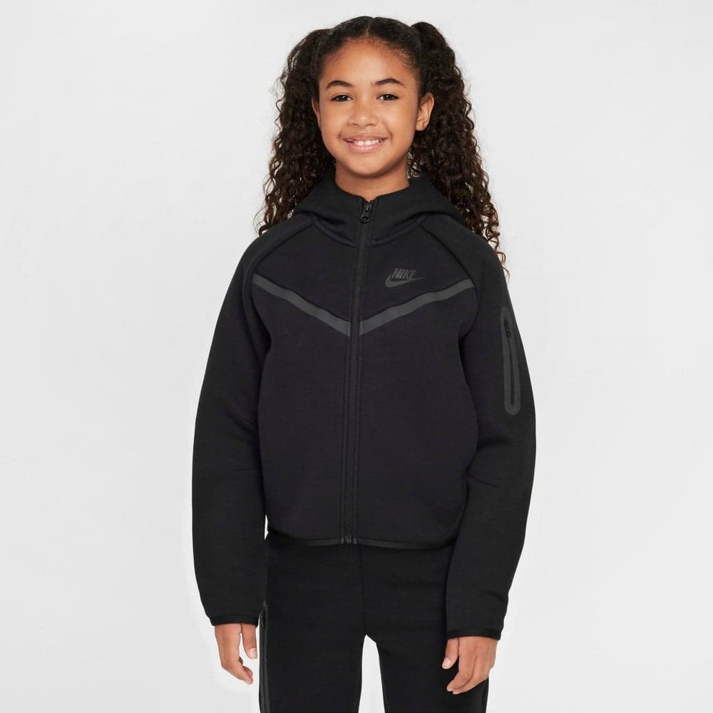 Nike Kids Tech Fleece Zip Hoodie Black - Image 1