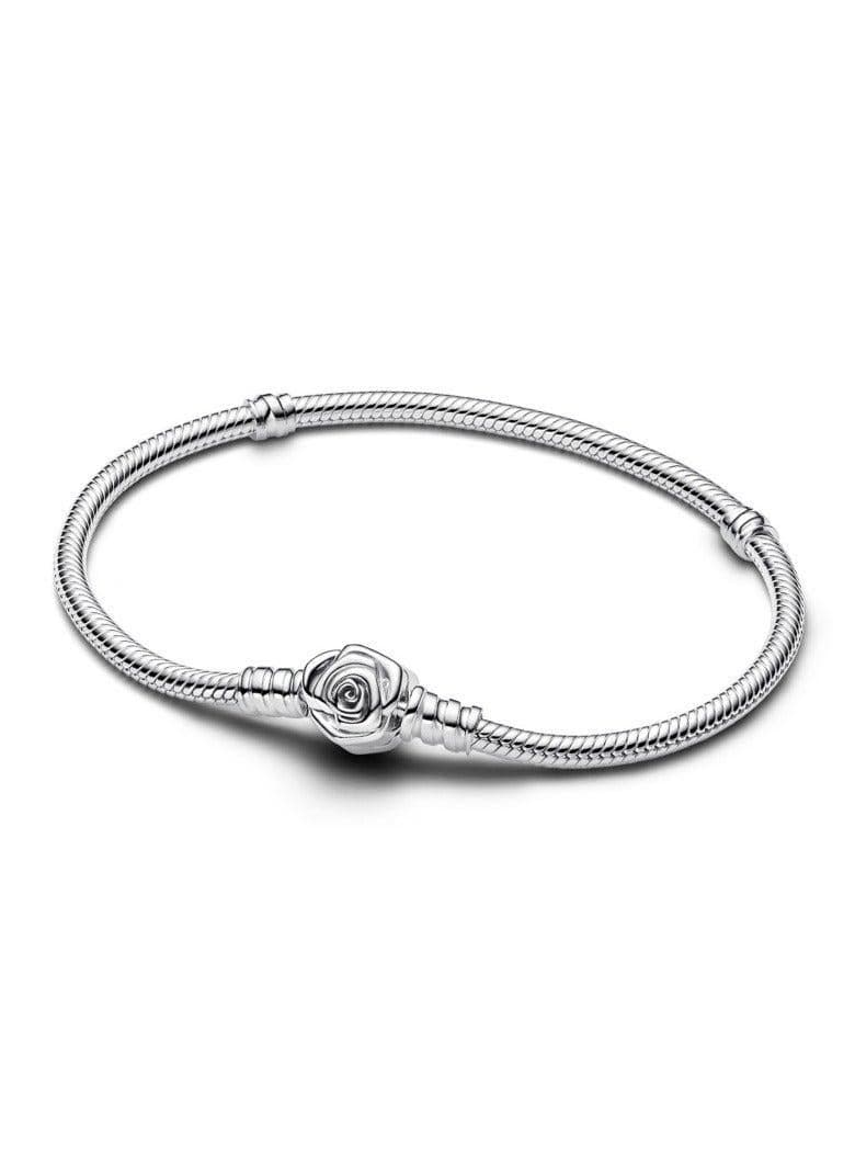 Pandora Rose in Bloom Clasp Snake Chain Bracelet - Image 1