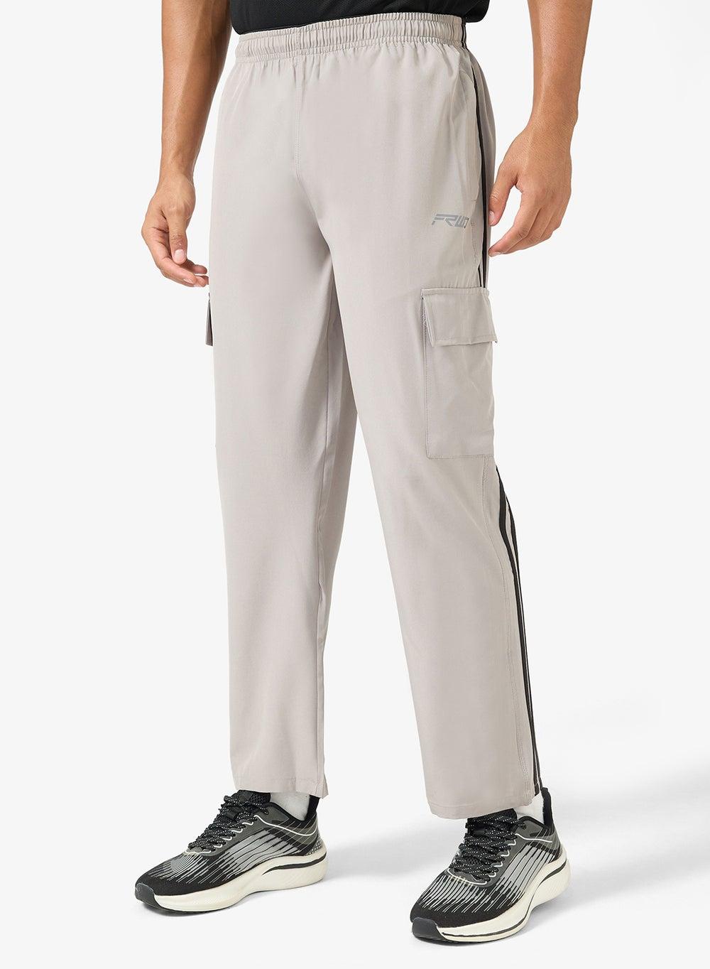 Men’s Grey Cargo Running Pants Adnpn150 - Image 1