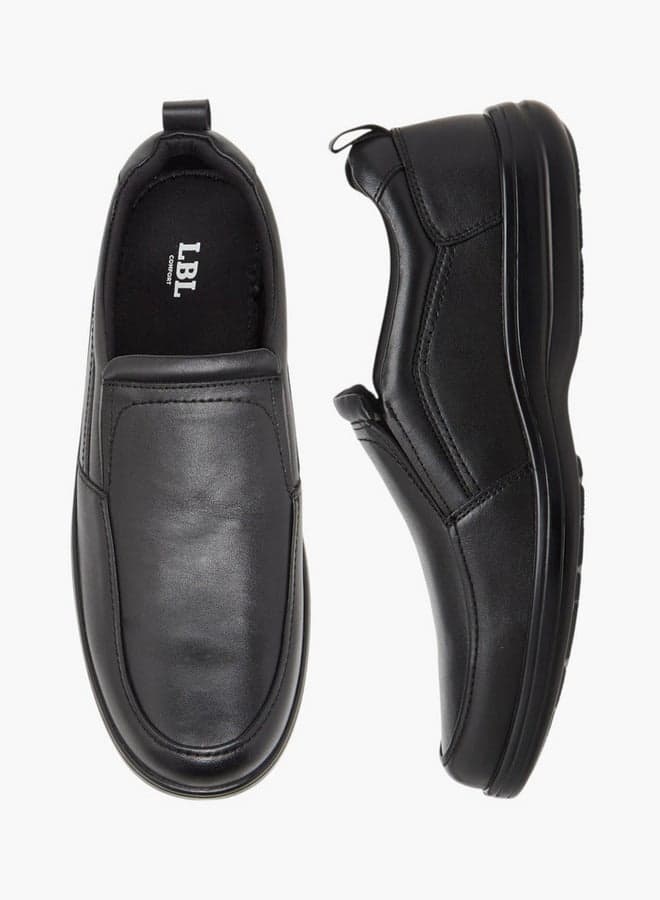 Grant Slip-On Leather Formal Loafers Black - Image 1
