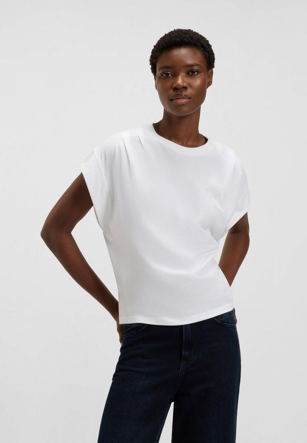 BOSS Relaxed Cotton T-Shirt 50547799100 White - Image 1