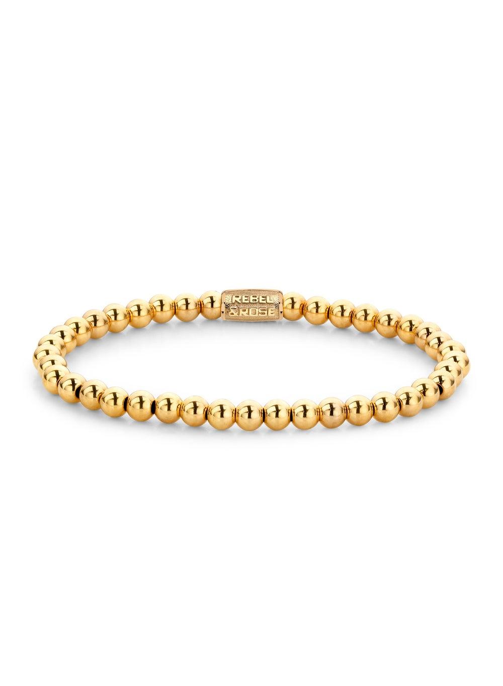 Yellowgold Rocks 4mm Bracelet RR-40038-G-S - Image 1
