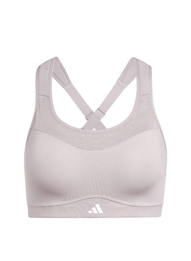 adidas TLRD Impact High-Support Training Bra Purple - Image 1