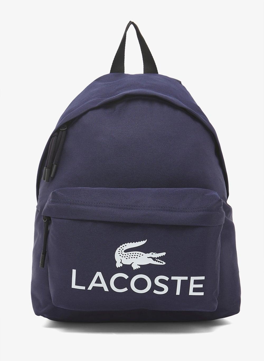 Lacoste Logo Croc Backpack Nu5182Zt Blue - Image 1