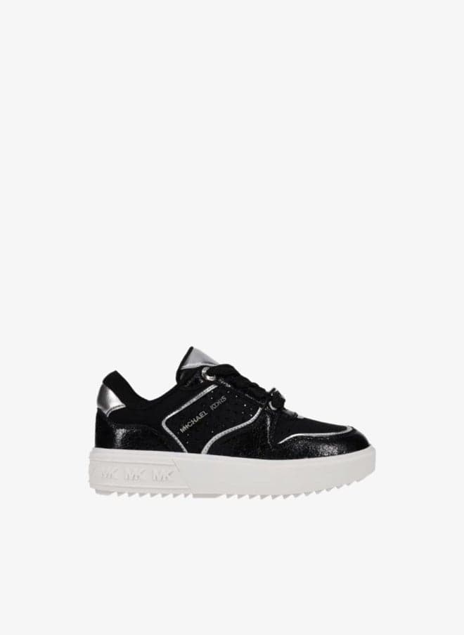 Youth Emmet Rumi Black Silver Logo Sneakers - Image 1
