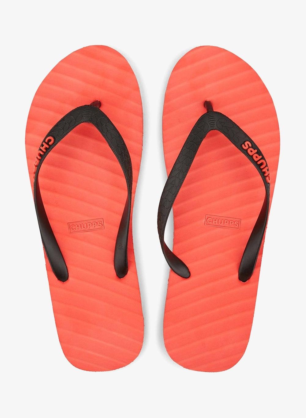Men’s Banana Leaf Print Rubber Flip Flops - Image 1
