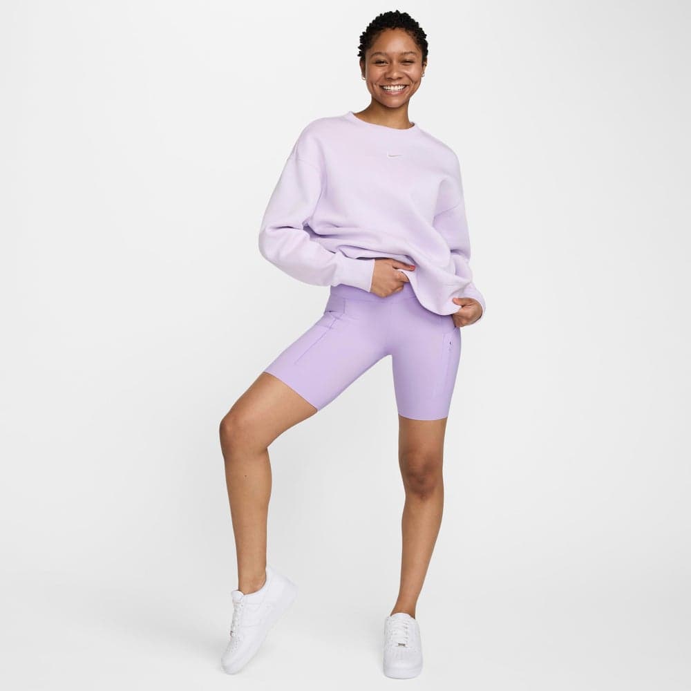Nike Go Firm-Support Mid-Rise Biker Shorts Purple - Image 1