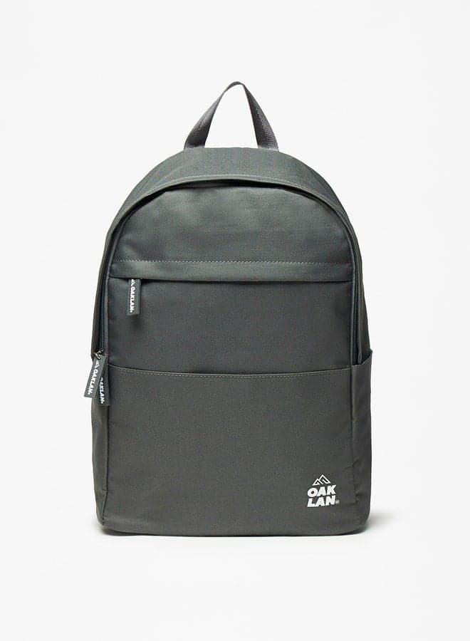Grey Solid Backpack Wja9458 – Adjustable Straps 42cm - Image 1