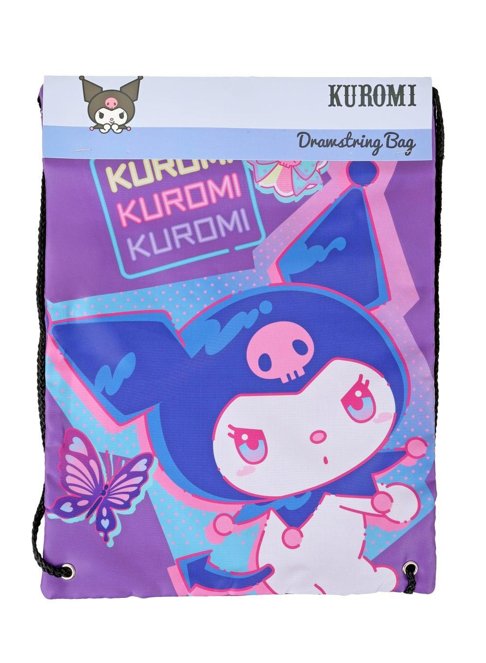 Sanrio Kuromi Purple Drawstring Backpack - Image 1