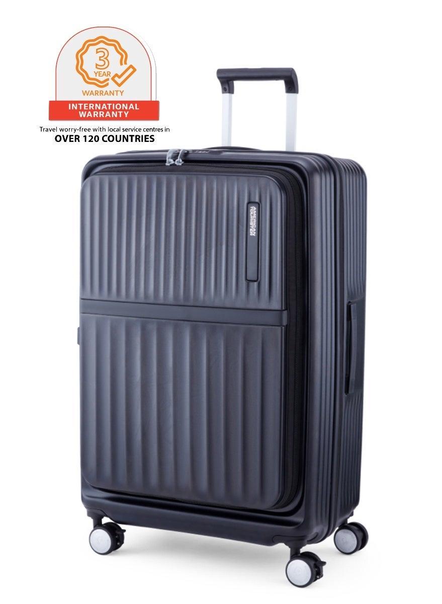 Trento+ 76cm Polycarbonate Spinner Suitcase Black - Image 1