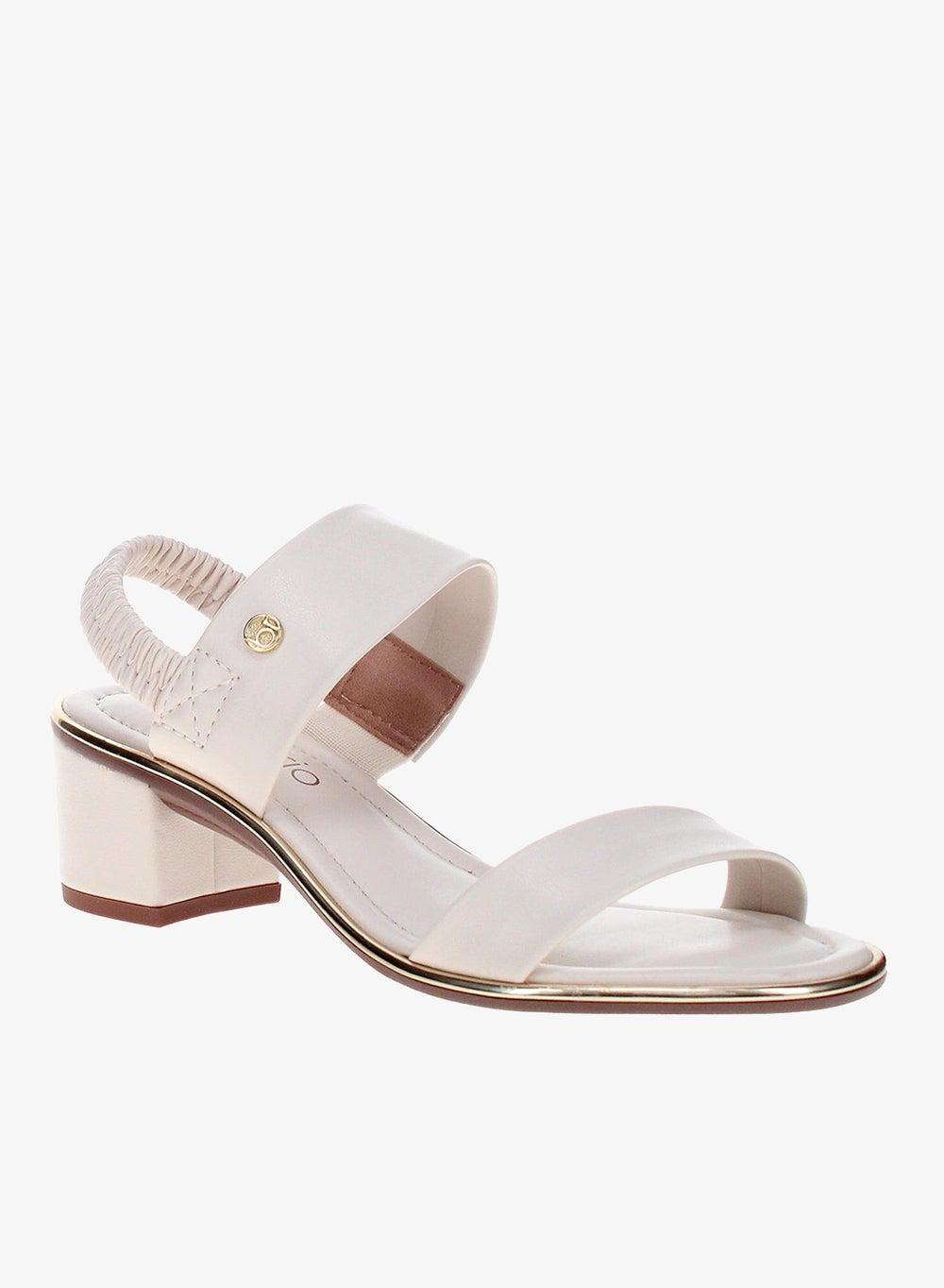 Off-White Mid Heel Sandals Women Classic Comfort Fit - Image 1