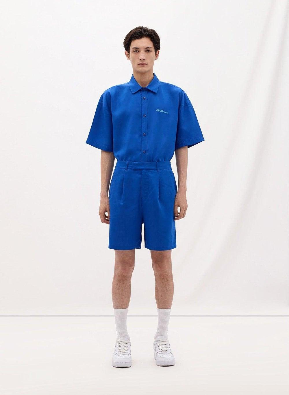 Short 010 Blue Fireball Tencel Shorts - Image 1