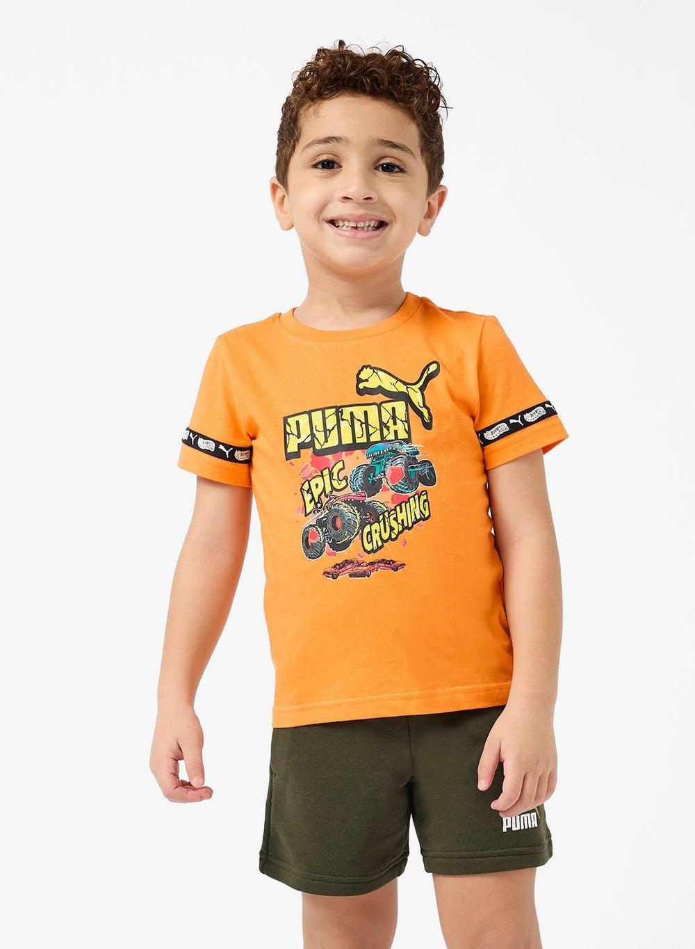 PUMA x Hot Wheels Monster Trucks Kids Graphic Tee 63239526 - Image 1