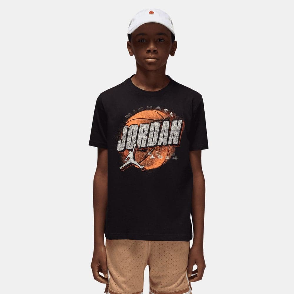 Jordan Kids Distressed Chrome T-Shirt Nk95F191 023 - Image 1