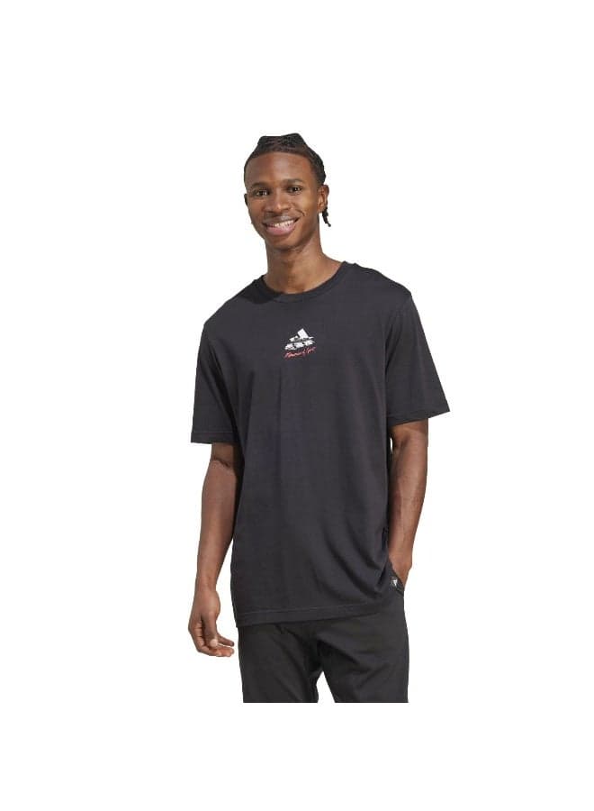 adidas Memories Of Sport Graphic T-Shirt Black - Image 1