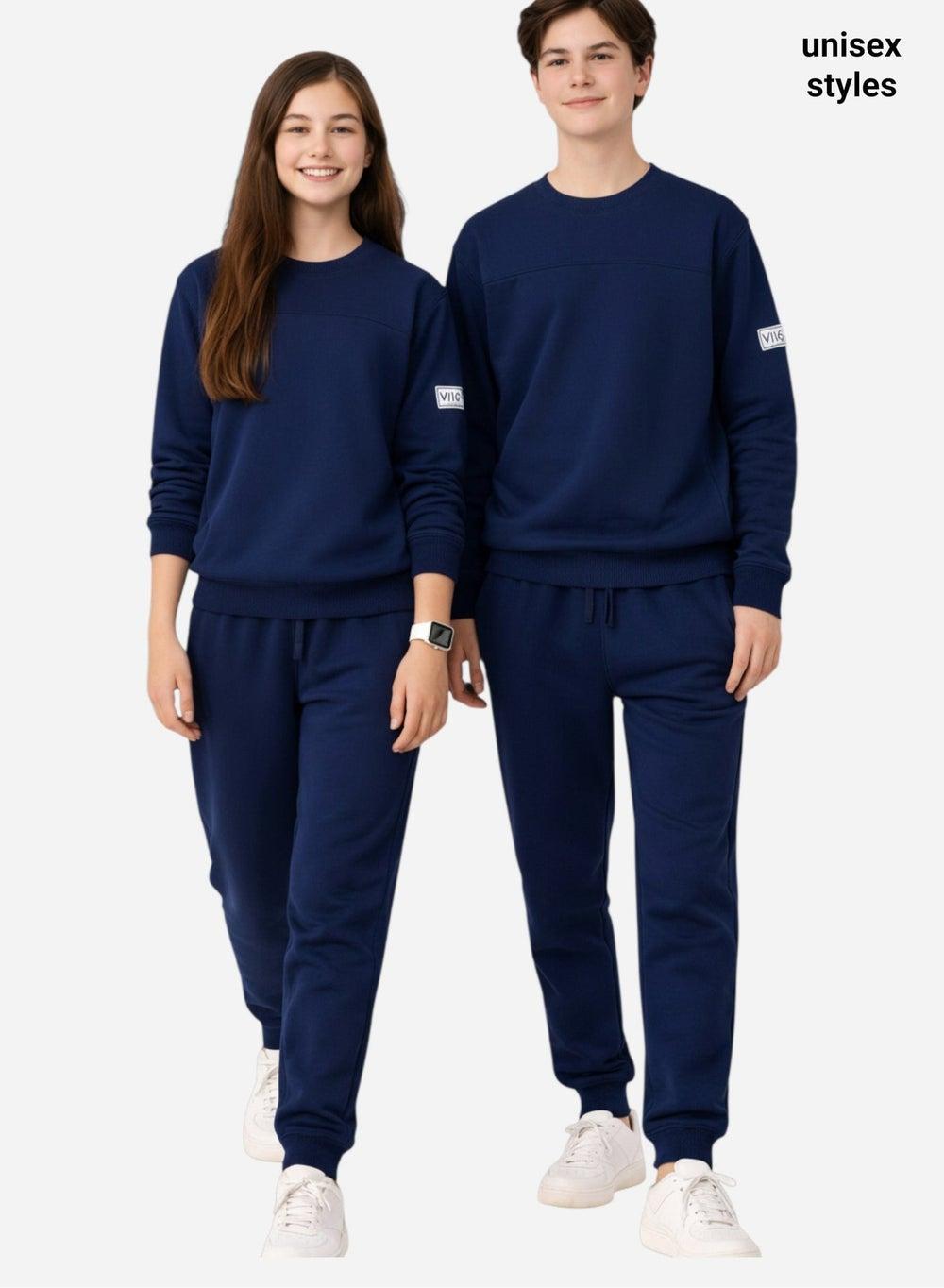 2-Piece Comfy Fit Cotton Cord Set – DK Blue - Image 1