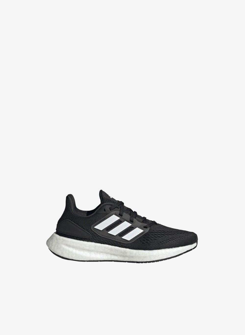Adidas Pureboost J Kids Running Shoes Black White - Image 1