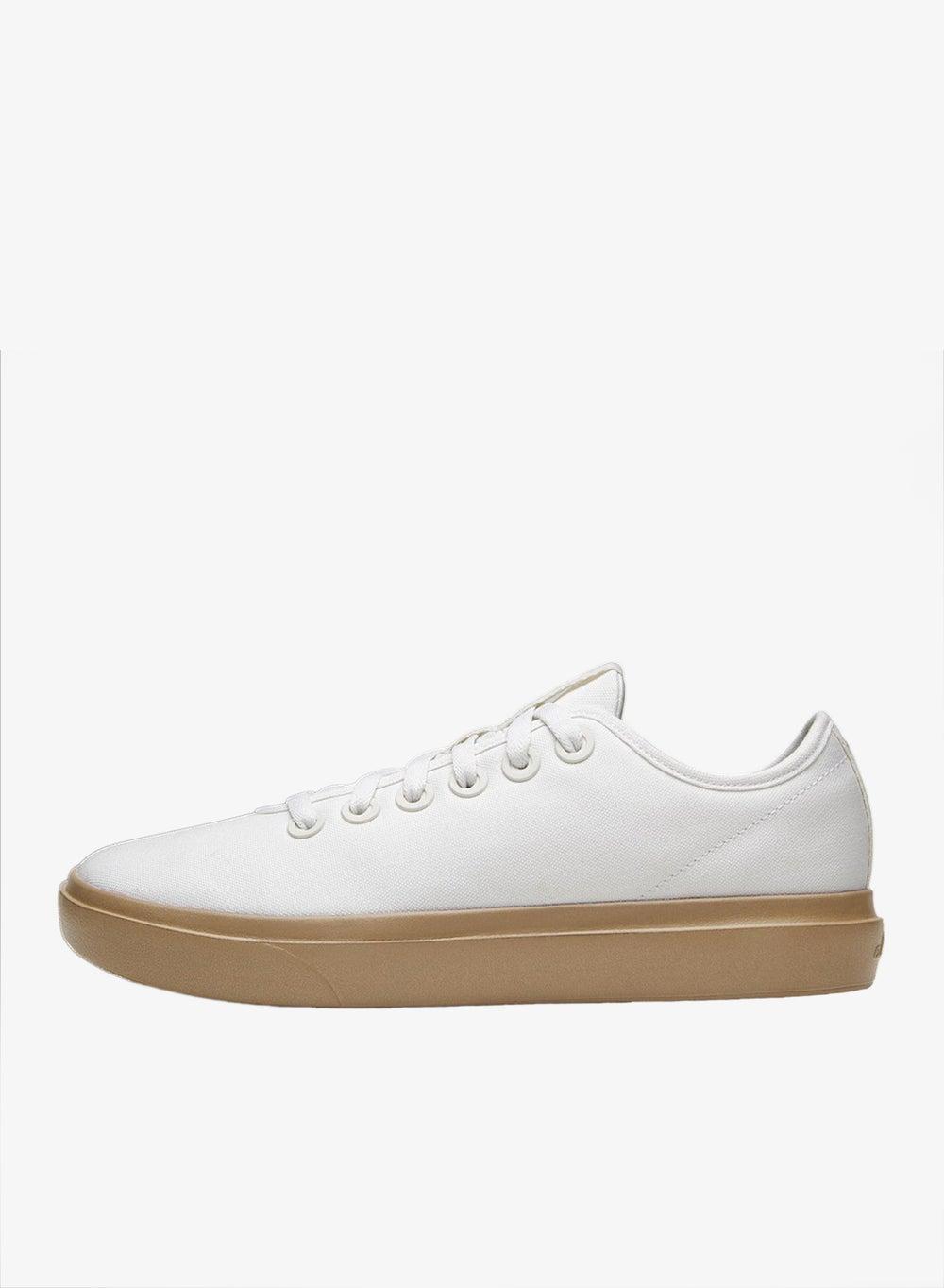 Women’s Canvas Piper Blizzard Bark Brown Sole Sneakers - Image 1