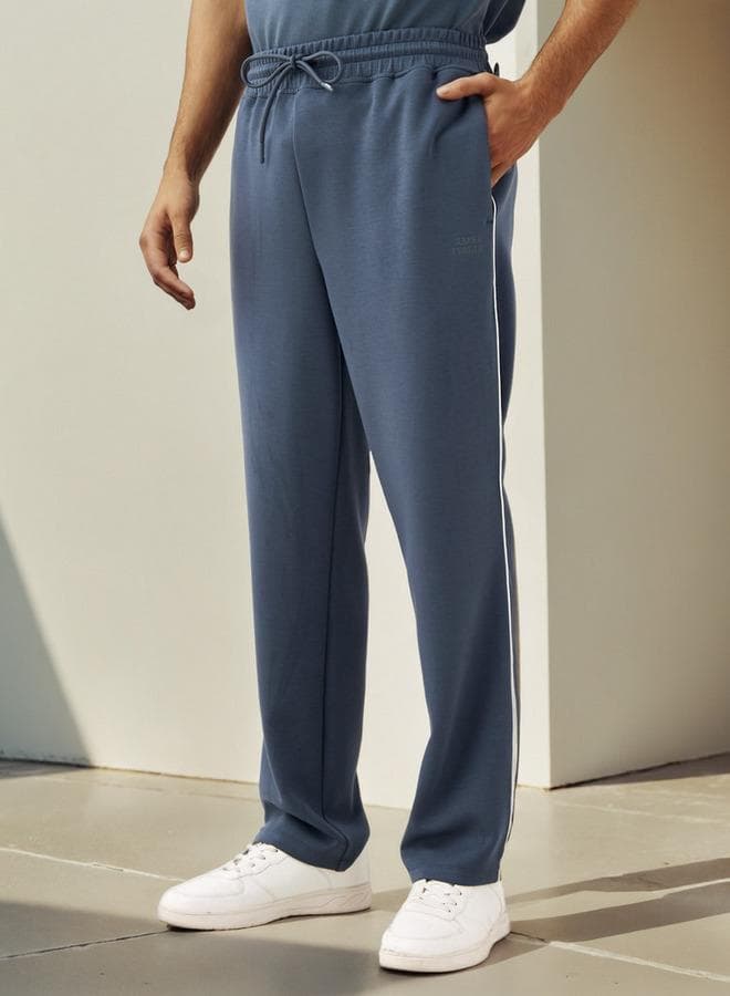 Kappa Blue Track Pants Straight Fit Drawstring Pockets - Image 1